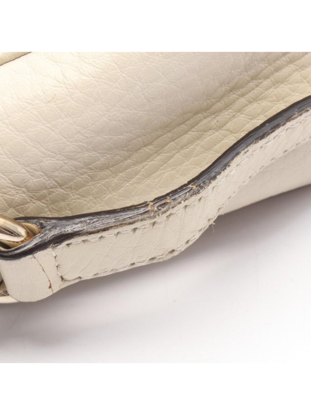 Gucci Shoulder Bag Soho Disco Interlocking Ivory Leather - Picture 5 of 7
